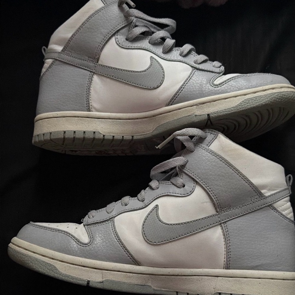 Nike Light Gray High-Top Sneakers